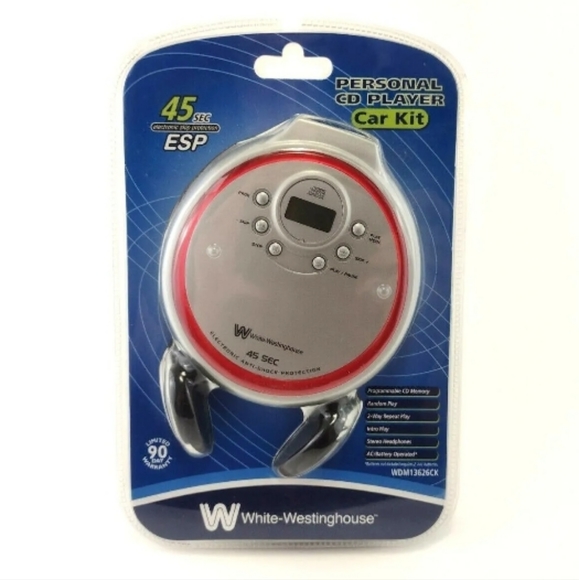 Rare White-Westinghouse Personal CD-player W/Car Kit - Picture 1 of 7